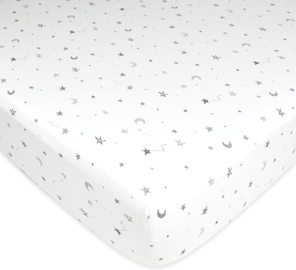 American Baby Company Fitted Crib Sheet 28" x 52", Soft Breathable Neutral 100% Cotton Jersey... | Amazon (US)