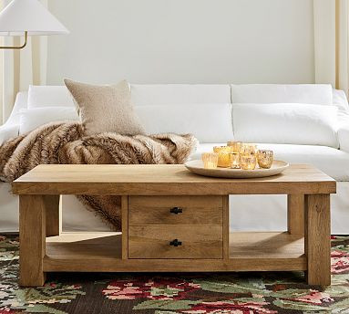 Oakleigh Rectangular Coffee Table (57") | Pottery Barn (US)