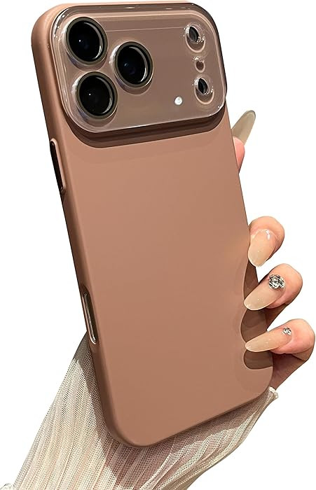 Caseative Solid Color Full Camera Lens Protection Compatible with iPhone Case (Brown,iPhone 17 Pr... | Amazon (US)