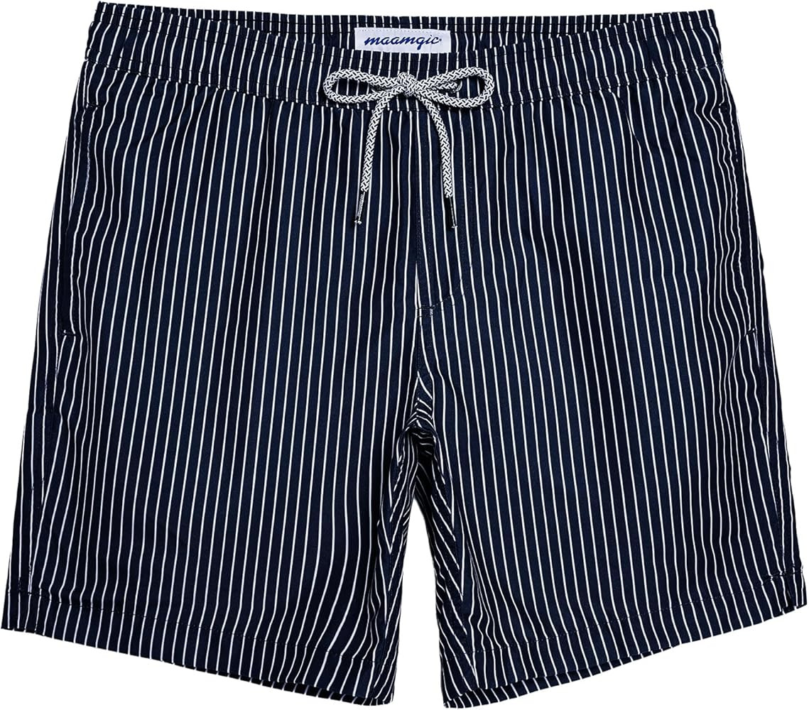 maamgic Mens Slim Fit Swim Shorts Swim Trunks 7 inch Quick Dry Mens Bathing Suits with Mesh Linin... | Amazon (US)