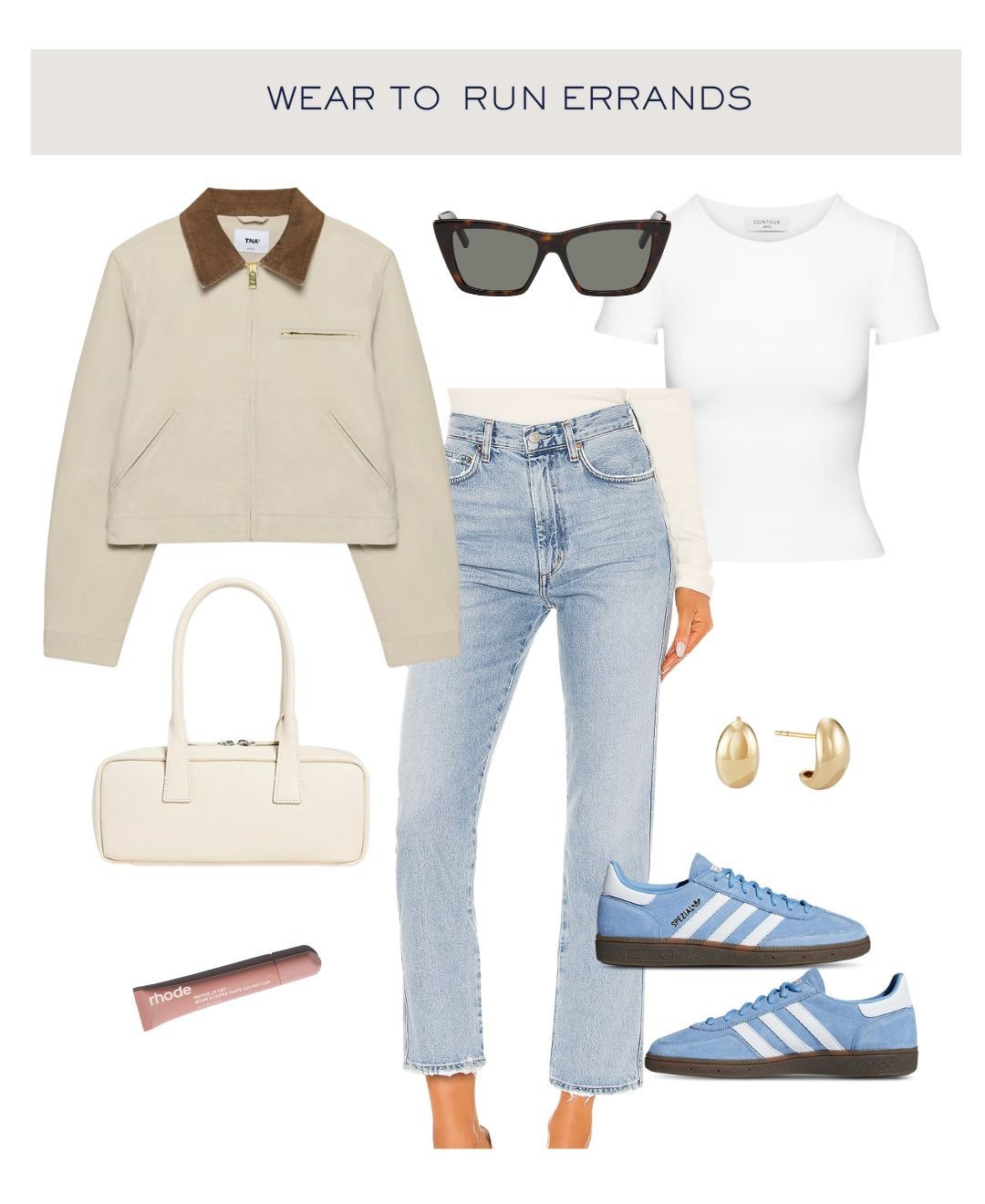 What to wear to run errands 🩵 

—-

Errands outfit, ootd, everyday outfit, easy outfit, cool mom, styled outfit, what to wear, outfit ideas, outfit mood board, sneakers outfit, spring outfit, spring coat, spring jacket, denim outfit, jeans outfit