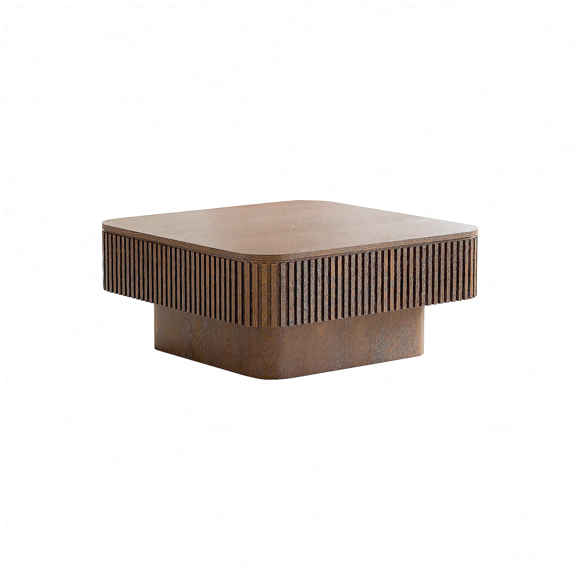 31.5'' Square Coffee Table with Spacious Hidden Storage, Solid Wood Veneer, Modern Design for Liv... | Wayfair North America