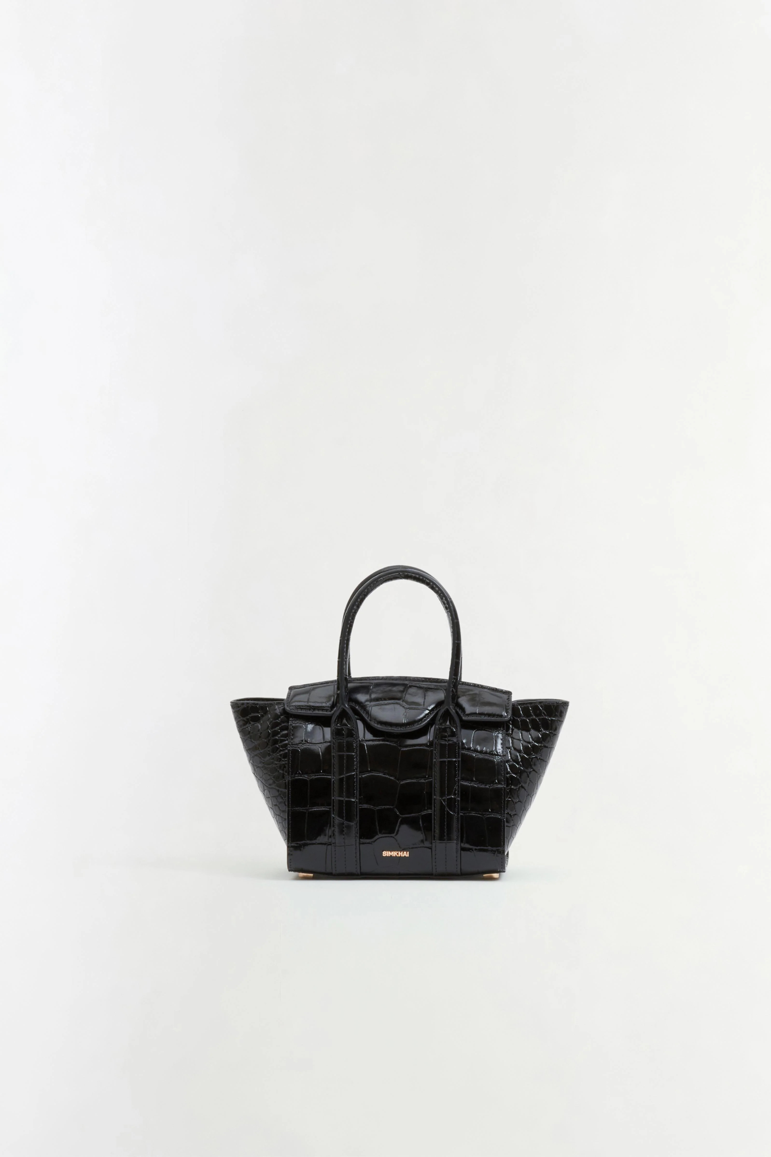 Nicola Croc-Embossed Leather Mini Tote | Simkhai