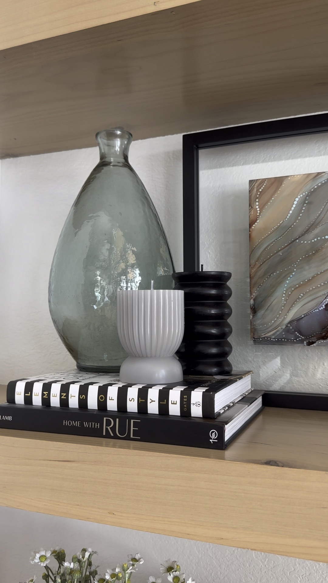 New candle pillars, books, chenille throw blanket, and throw pillows from Walmart. #walmartpartner #walmarthome #iywyk #walmartfinds #fallhome #falldecor @walmart 

Shelf decor ideas, modern home decor, built in decor inspiration

#LTKover40 #LTKhome #LTKSeasonal