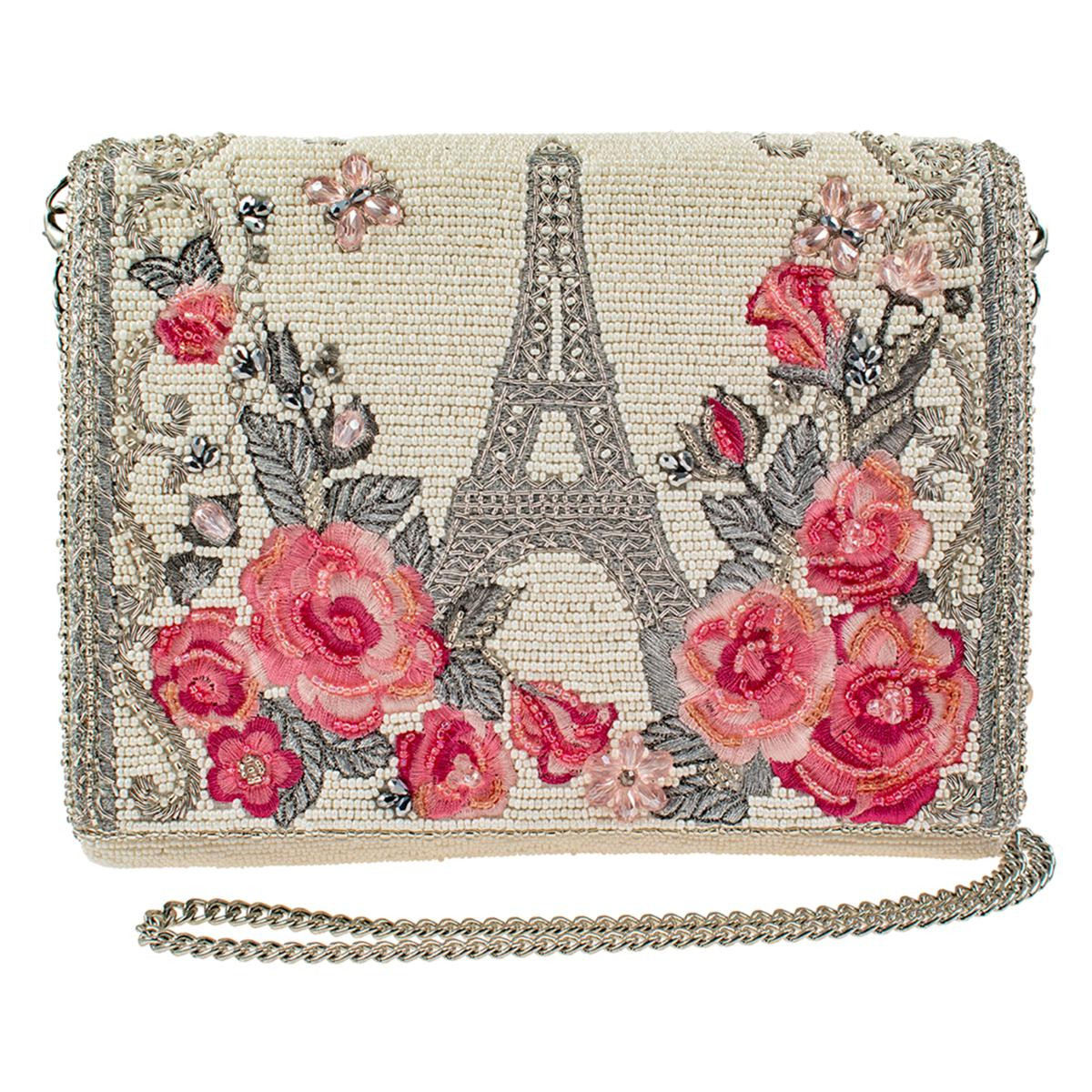 Mary Frances Hand-Beaded Crossbody Handbag | HSN