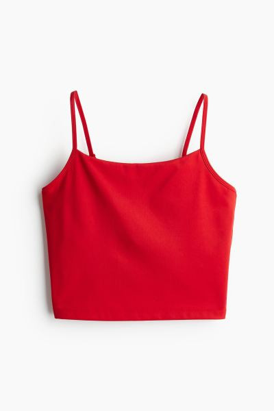 DryMove™ Cropped Sports Tank Top | H&M (US + CA)