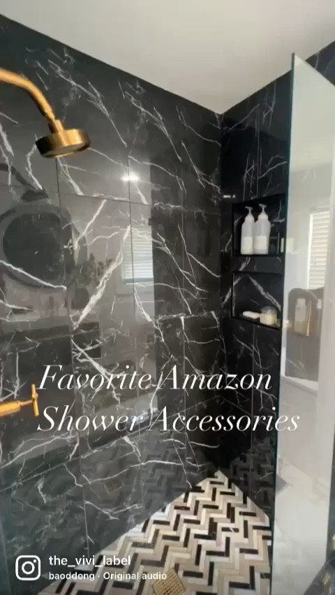 No hardware needed for both of these hooks!!  #amazonhome #amazonfinds #shower #blackshower #towelhook #hack 

#LTKSeasonal #LTKU #LTKHalloween