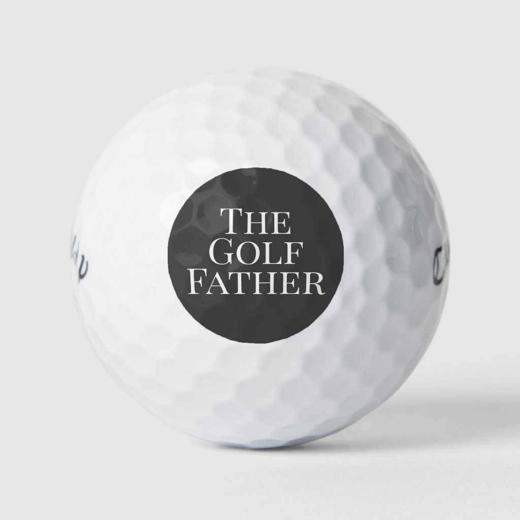The Golf Father | Gift For Dad Golfer | Gray | Zazzle