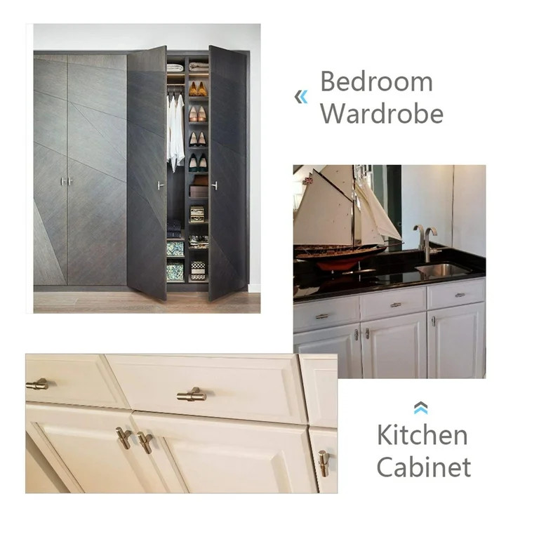 Fitviso 10 Pack 4 Inch(102mm) Hole Centers Brushed Nickel Cabinet Pulls，Stainless Steel Drawer ... | Walmart (US)