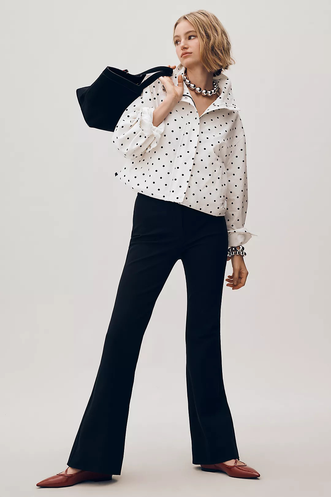 RAISONNEL Cotton Polka Dot Bomber Jacket | Anthropologie (US)