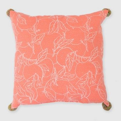 Oversize Square Oranges Outdoor Pillow - Opalhouse™ | Target