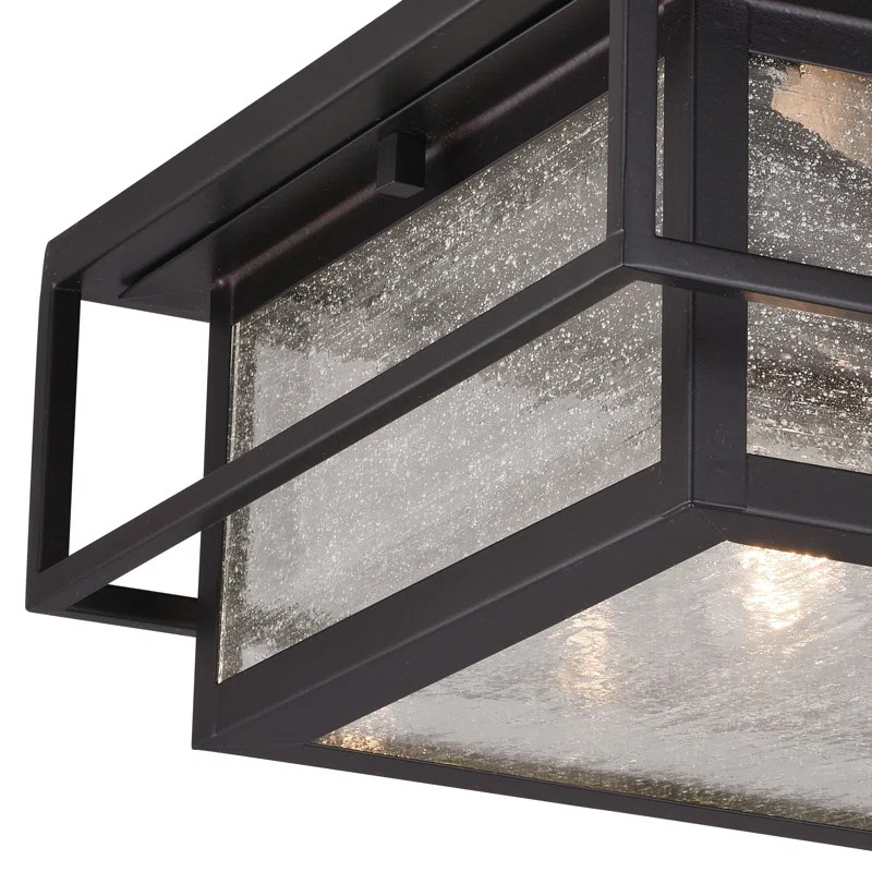 Meyers Espresso Bronze 2 -Bulb Outdoor Flush Mount | Wayfair North America