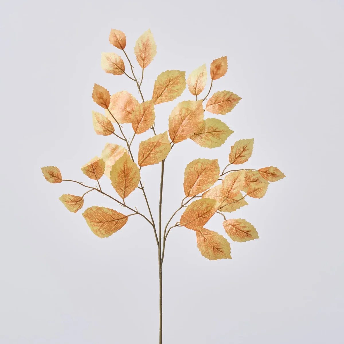Terracotta Green Faux Rose Leaf Branch Stem Spray - 27" | Darby Creek Trading