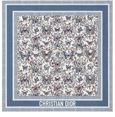 Toile de Jouy Papillon 70 square scarf in silk twill | 24S US