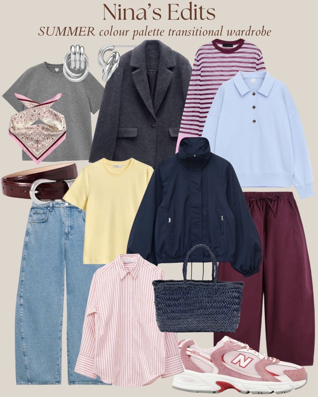 Spring capsule wardrobe in the summer colour palette 

#LTKSeasonal