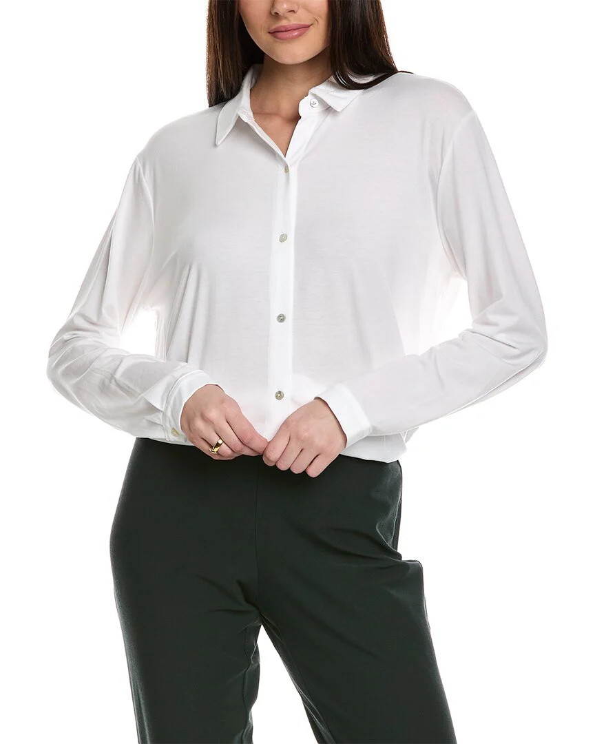 EILEEN FISHER Classic Collar Shirt | Shop Simon