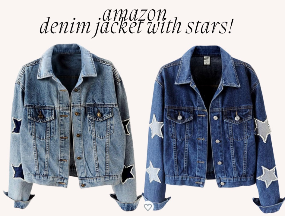 Denim jacket with stars, Dallas cowboys denim jacket, patriotic, Fourth of July, red white and blue 

#LTKSeasonal