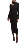 Click for more info about Ainsley Cutout Long Sleeve Turtleneck Rib Sweater Dress