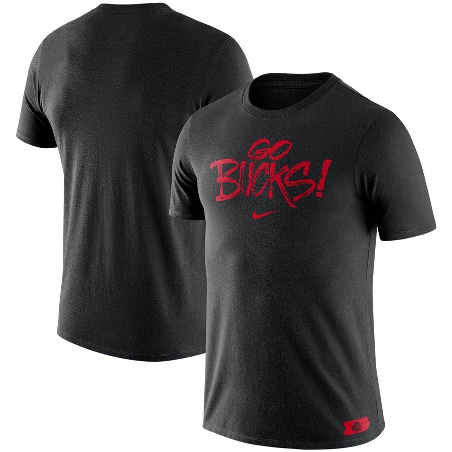 Ohio State Buckeyes Nike Brush Phrase T-Shirt – Black | Fanatics