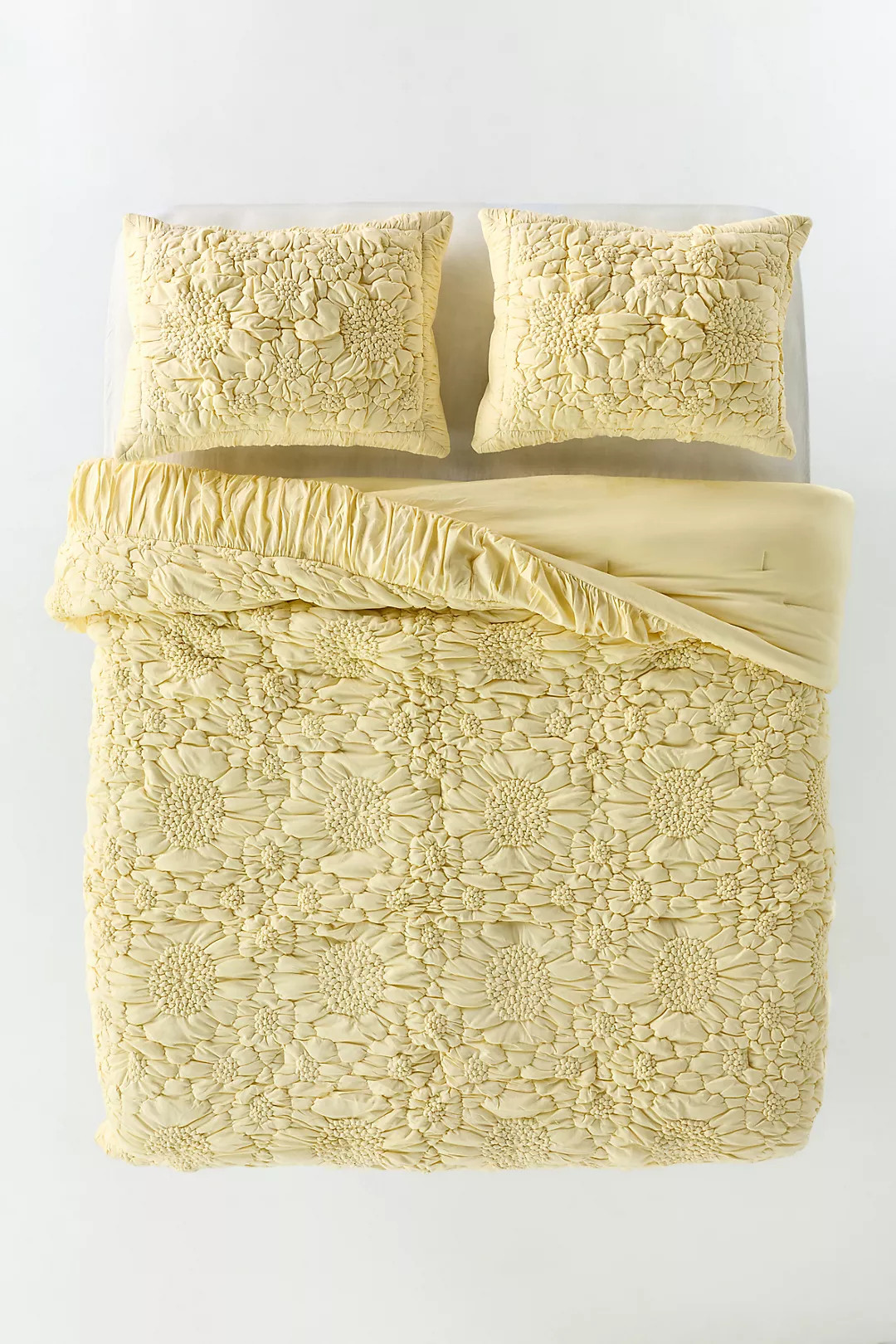 Dahlia 100% Cotton Jersey Floral Quilt | Anthropologie (US)