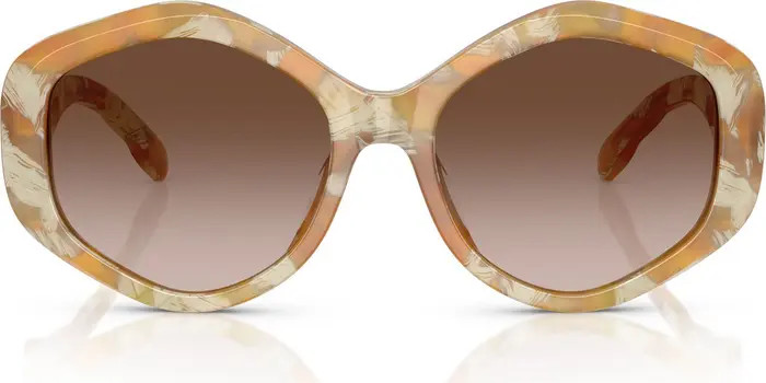 Kira 55mm Geometric Sunglasses | Nordstrom