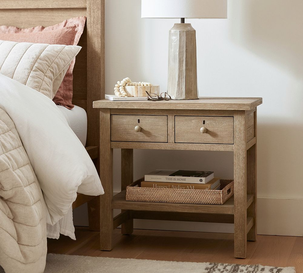 Farmhouse 2-Drawer Nightstand (28.5") | Pottery Barn (US)