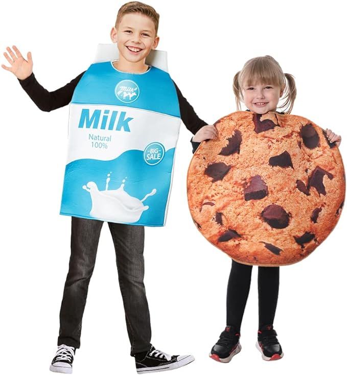 EraSpooky Kid's Cookies and Milk Halloween Costume Food Toddler Boys Girls Outfit | Amazon (US)