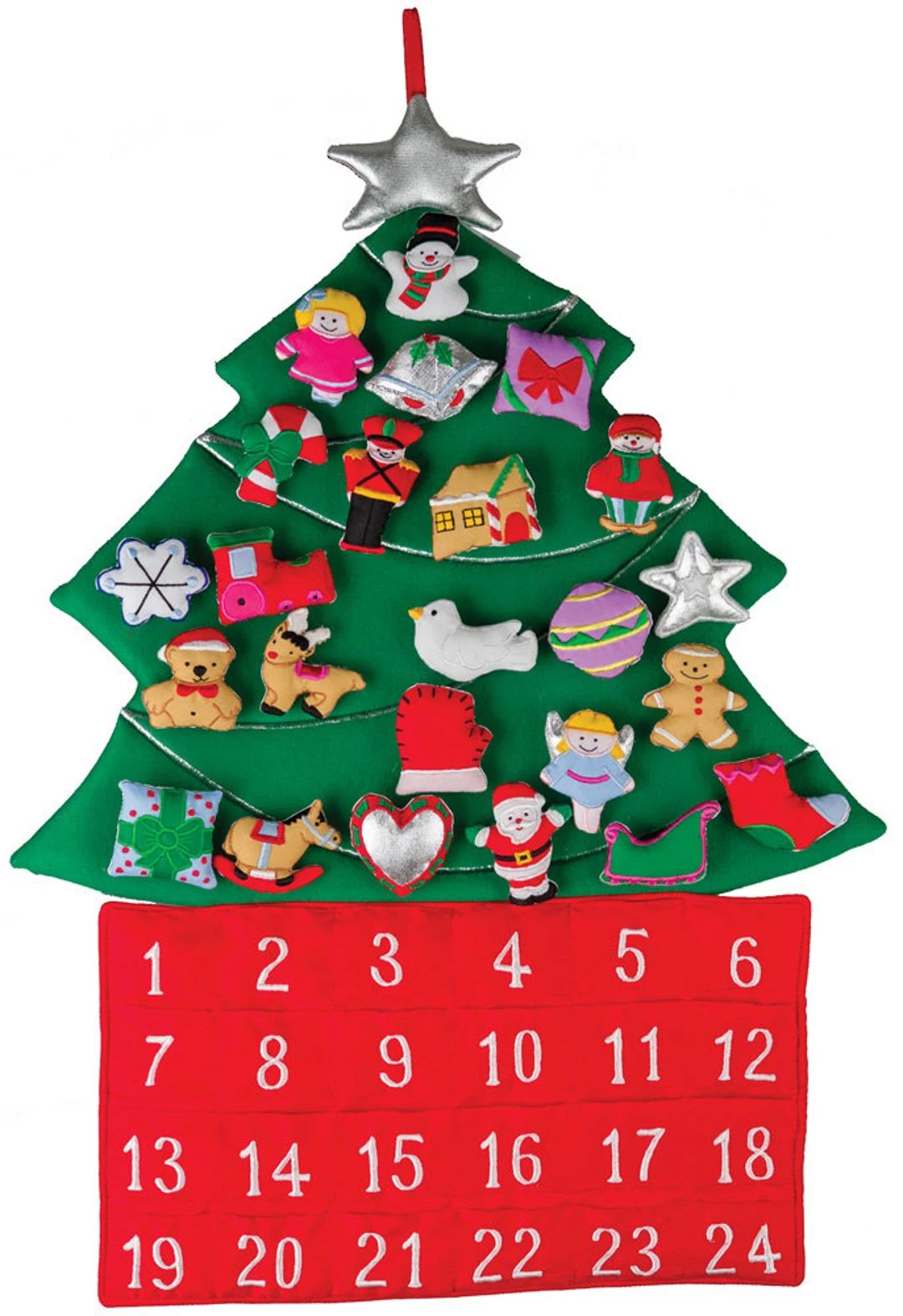 Christmas Tree Fabric Advent Calendar - Etsy | Etsy (US)