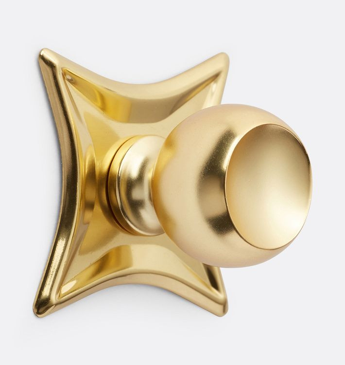 Saturn Cabinet Knob with Star Backplate | Rejuvenation