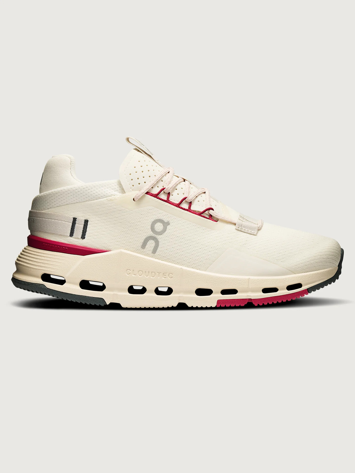 On Cloudnova 2 - Ivory | Grenadine - Size 7.5 | Carbon38