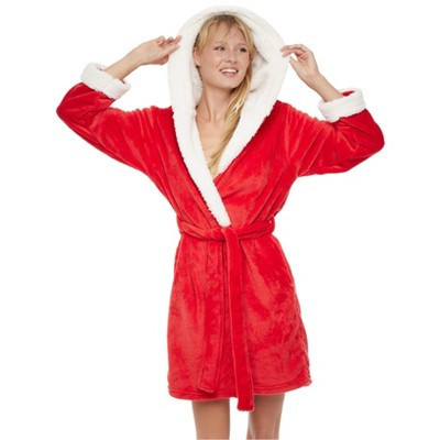 ADR Santa's Helper Robe for Women, Red Christmas Robe for the Holidays Christmas Red Large | Target