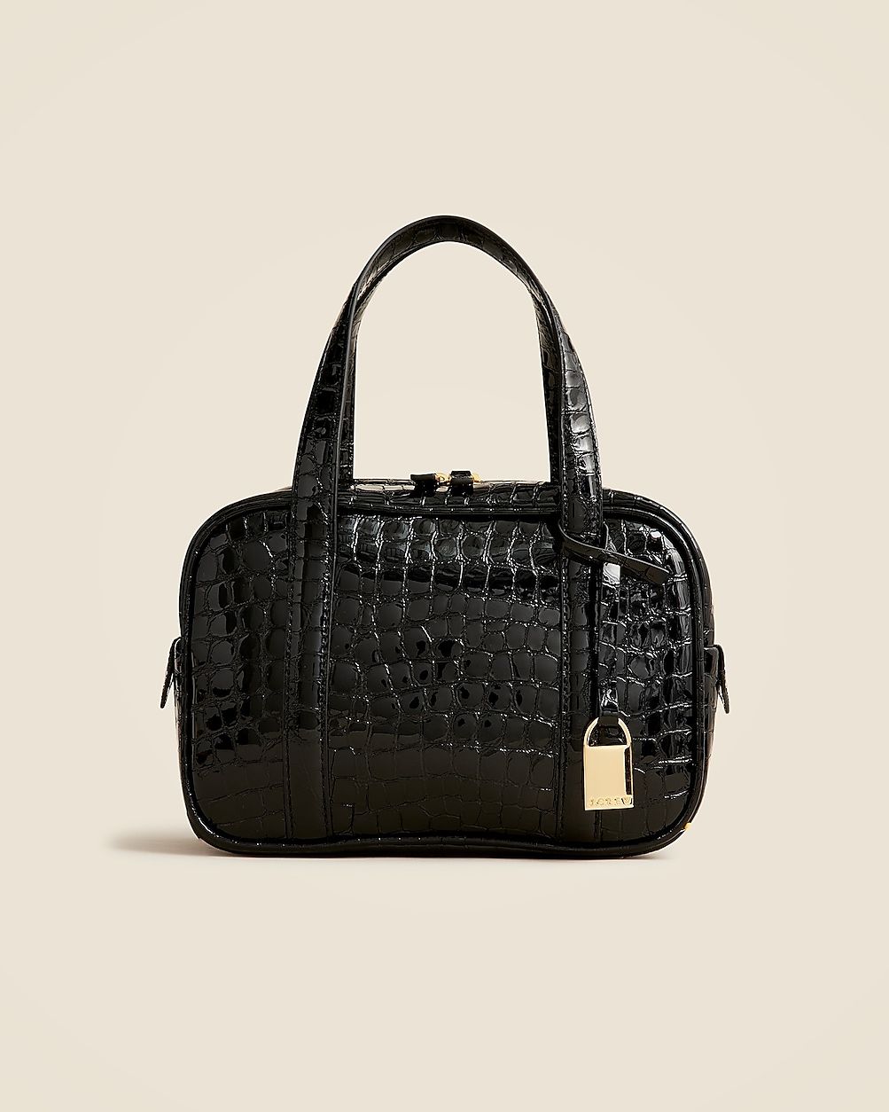 Bowler bag in croc-embossed leather | J. Crew US