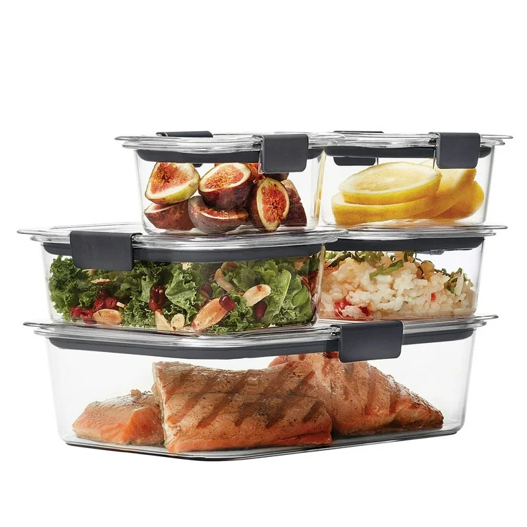 Rubbermaid Brilliance 10 Piece Tritan Stain-Proof Food Storage Variety Set | Walmart (US)