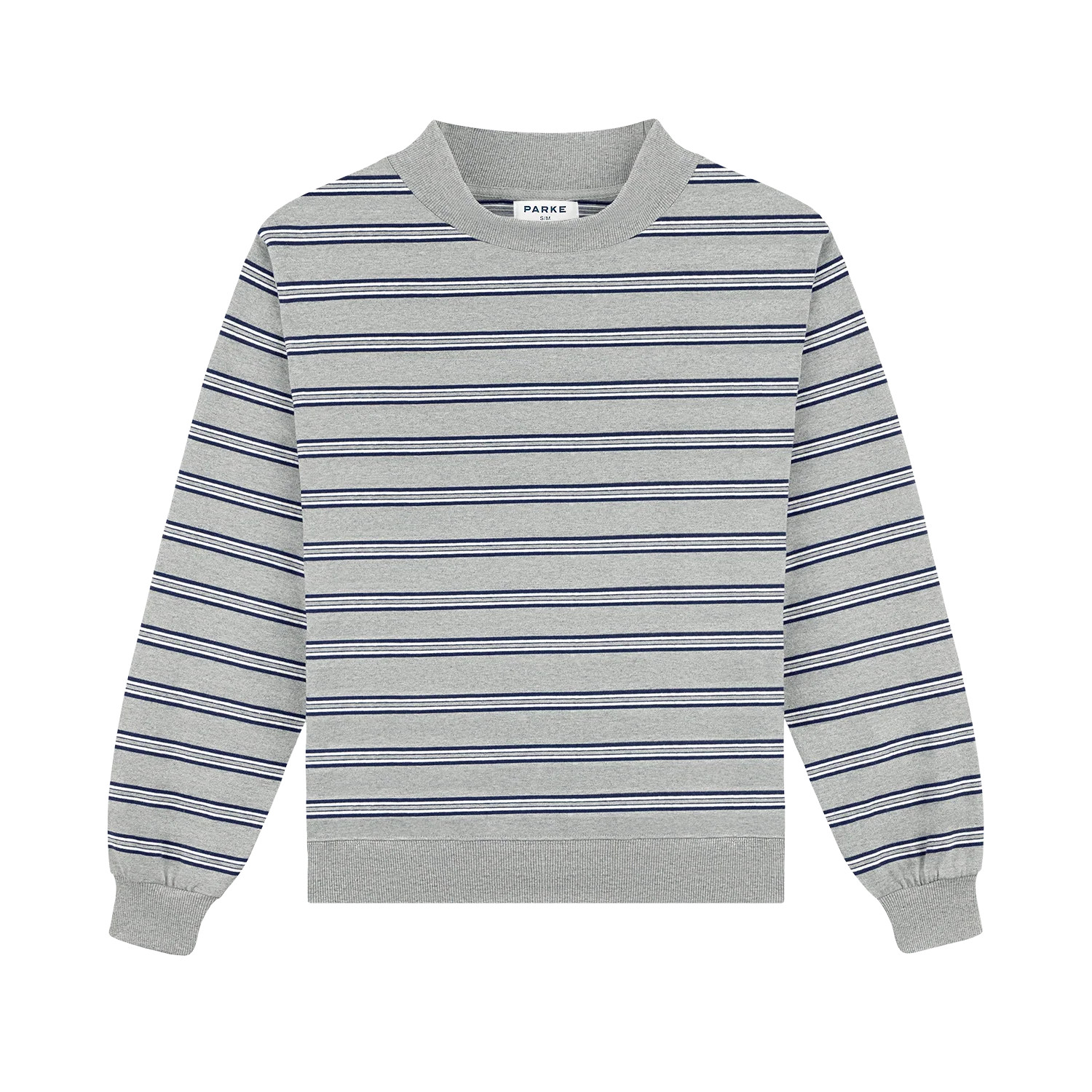 Striped Mockneck Pullover - Core Stripe | Parke