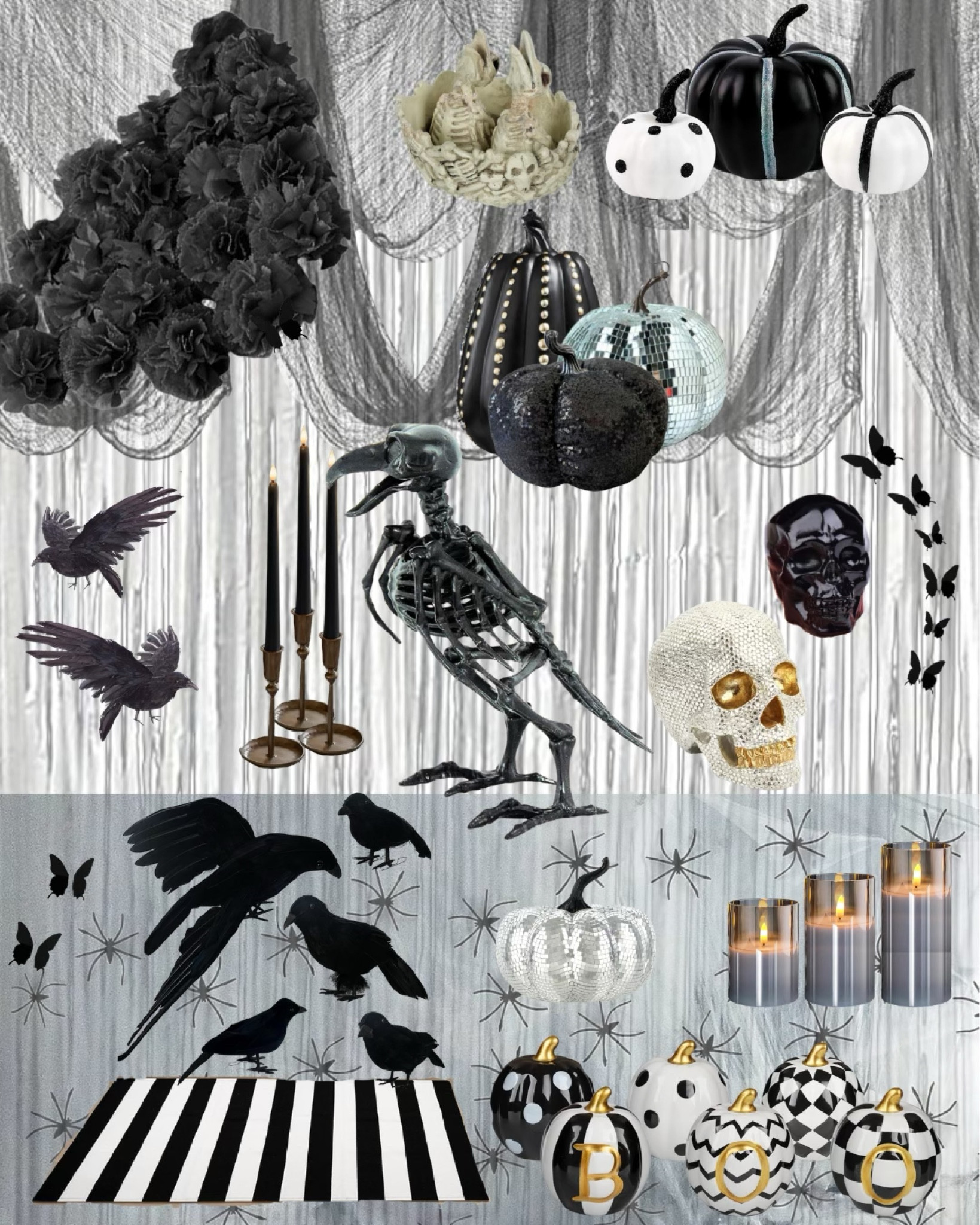 PANIC AT THE DISCO🪩🖤 the theme for my Halloween home decor this year! 

#LTKHome #LTKFamily #LTKHalloween