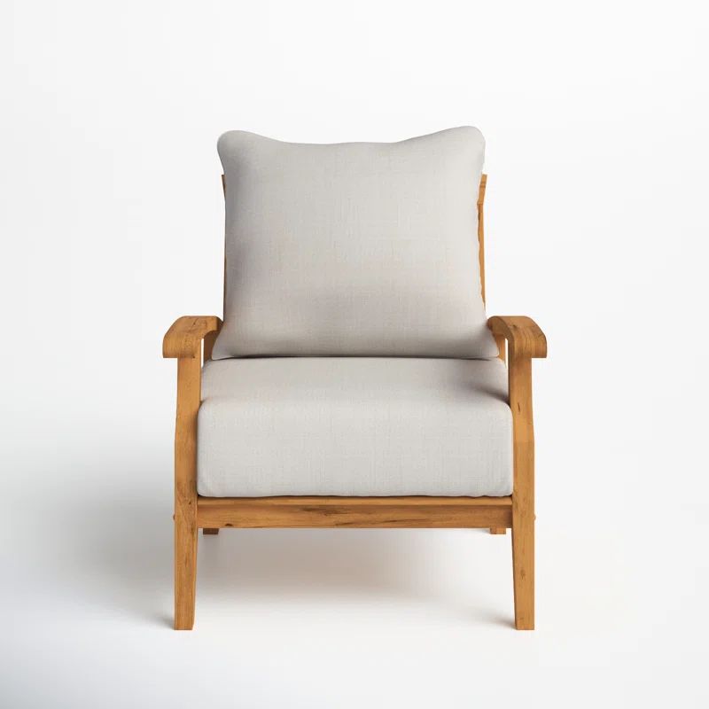 Summerton Teak Outdoor Lounge Chair with Cushions | Wayfair North America