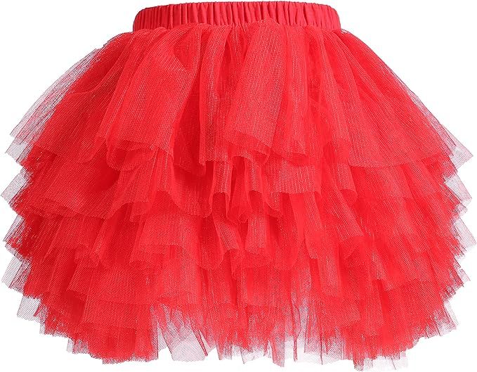 Baby Girls' Tutu Skirt Toddler 6 Layered Tulle Tutus 1-8T | Amazon (US)