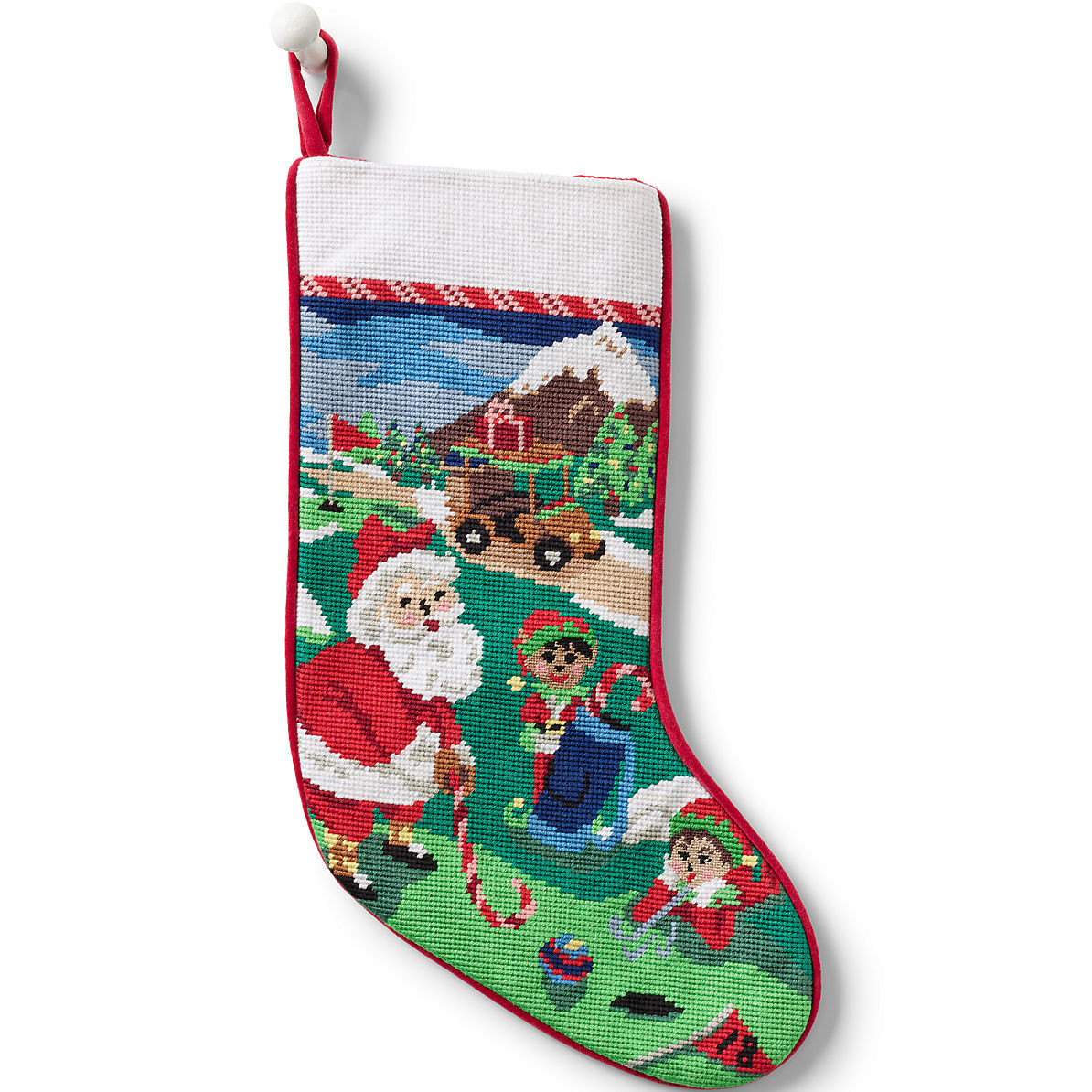 Needlepoint Personalized Christmas Stocking | Lands' End (US)
