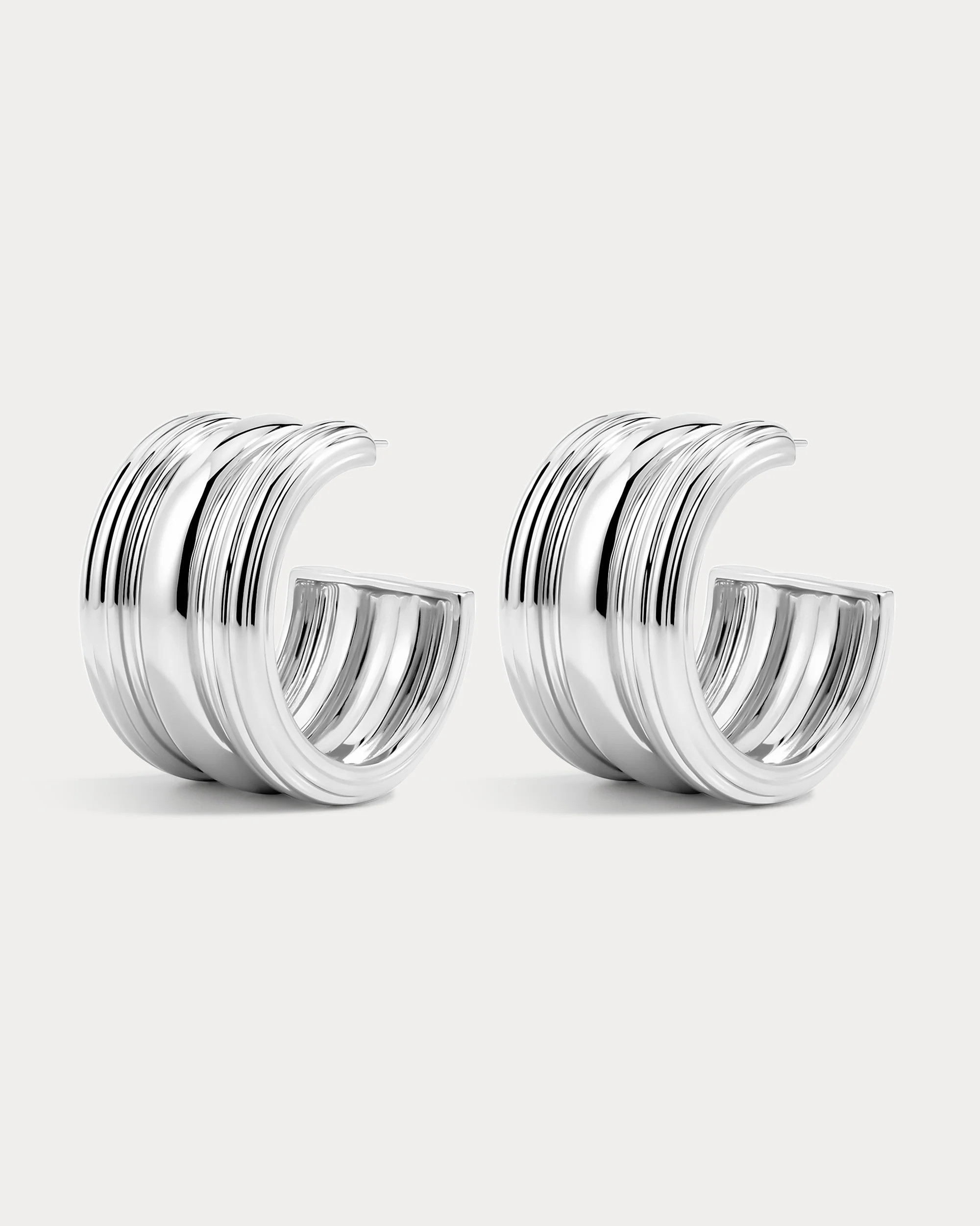 The Canyon Hoops-Silver | Luv Aj Inc.