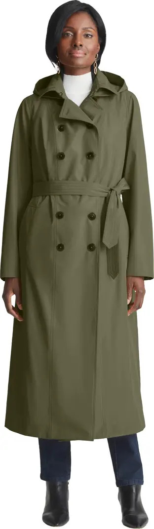 Double Breasted Long Trench Raincoat | Nordstrom