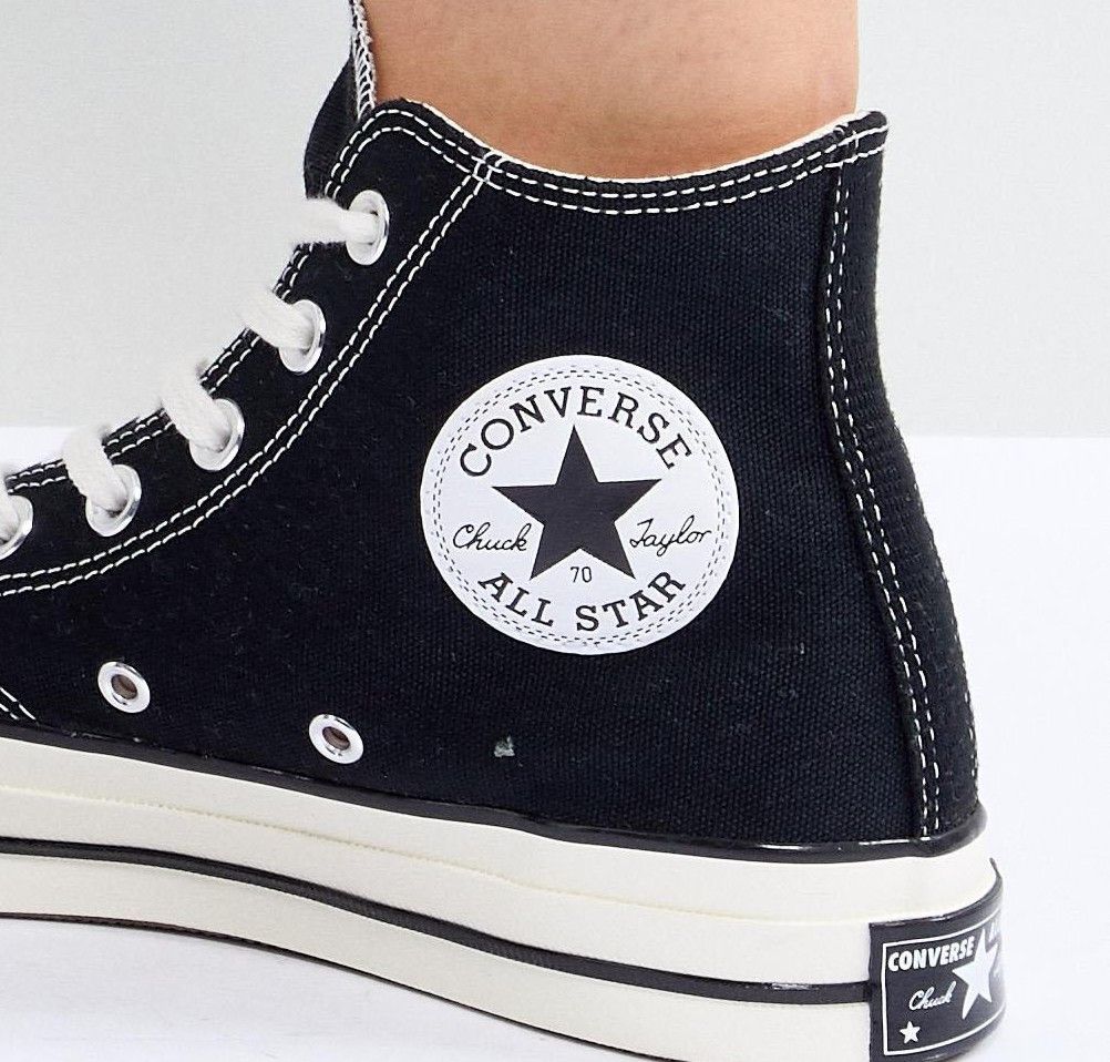 Converse chuck '70 hi black sneakers | ASOS (Global)