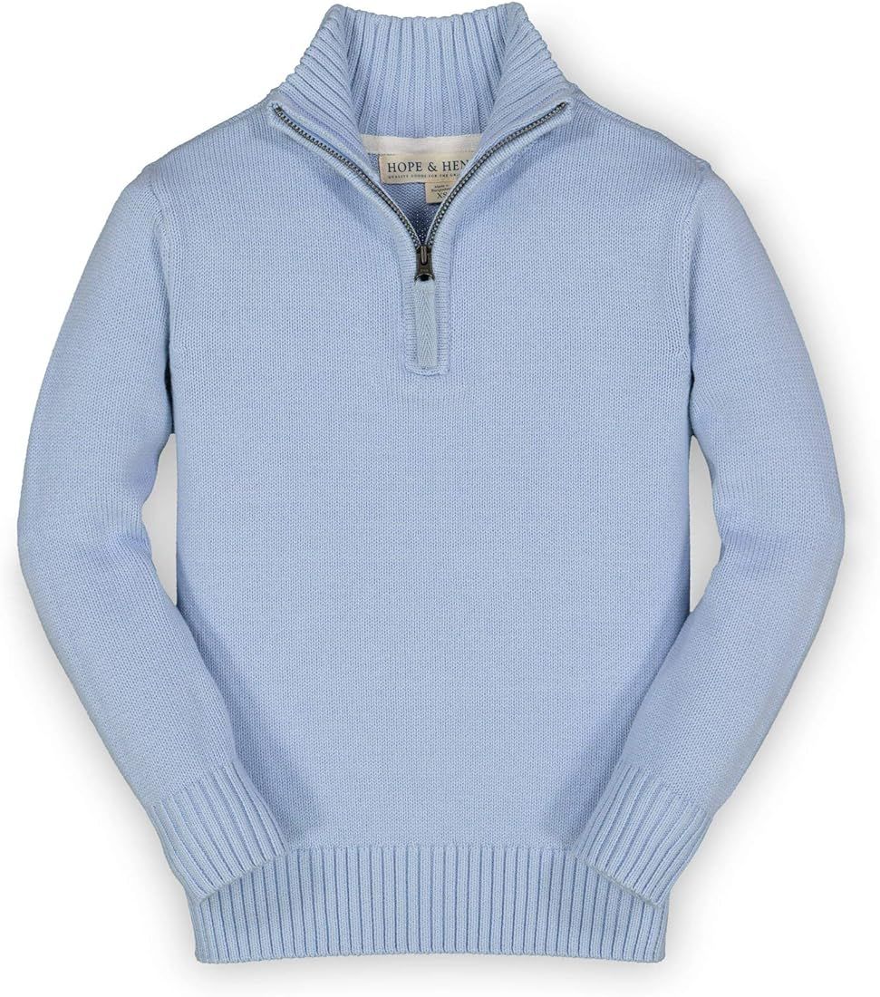 Hope & Henry Boys' Long Sleeve Half Zip Pullover Sweater | Amazon (US)