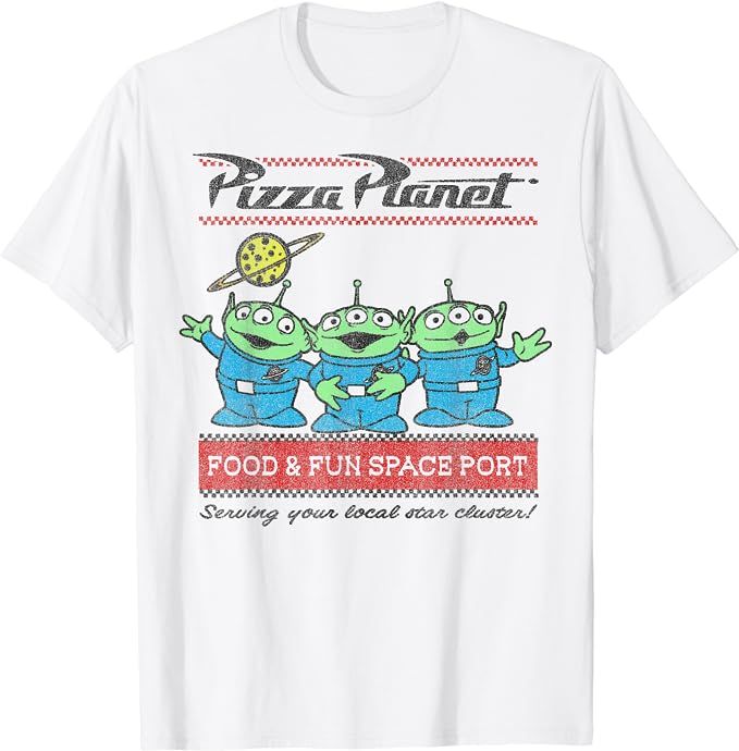 Disney Pixar Toy Story Pizza Planet Aliens T-Shirt | Amazon (US)