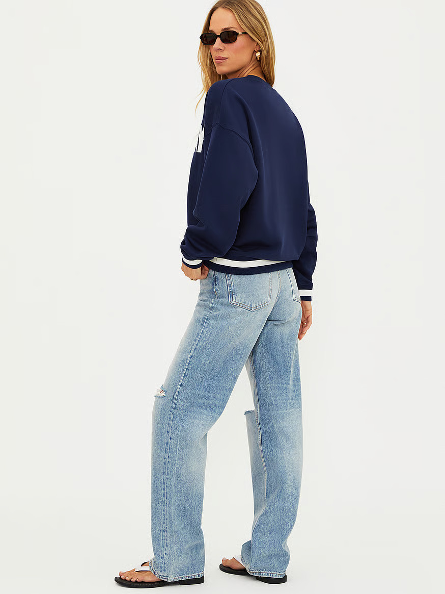 Buy Devyn Oversized Sweatshirt, Game Day Green - Order Hoodies & Sweatshirts online - Victoria's ... | Victoria's Secret (US / CA )