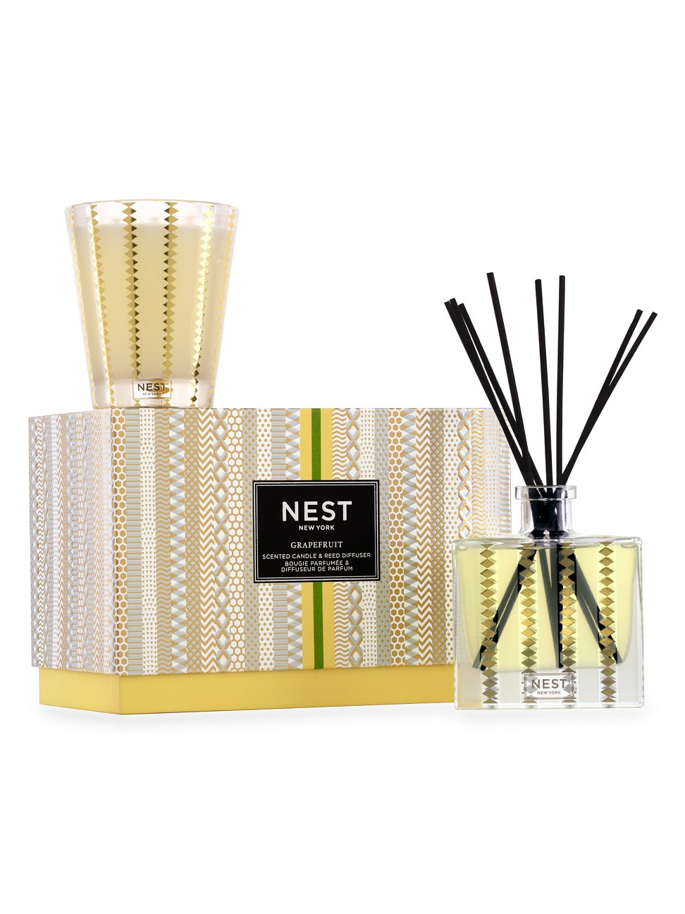 Grapefruit 2-Piece Scented Candle & Reed Diffuser Sert | Saks Fifth Avenue