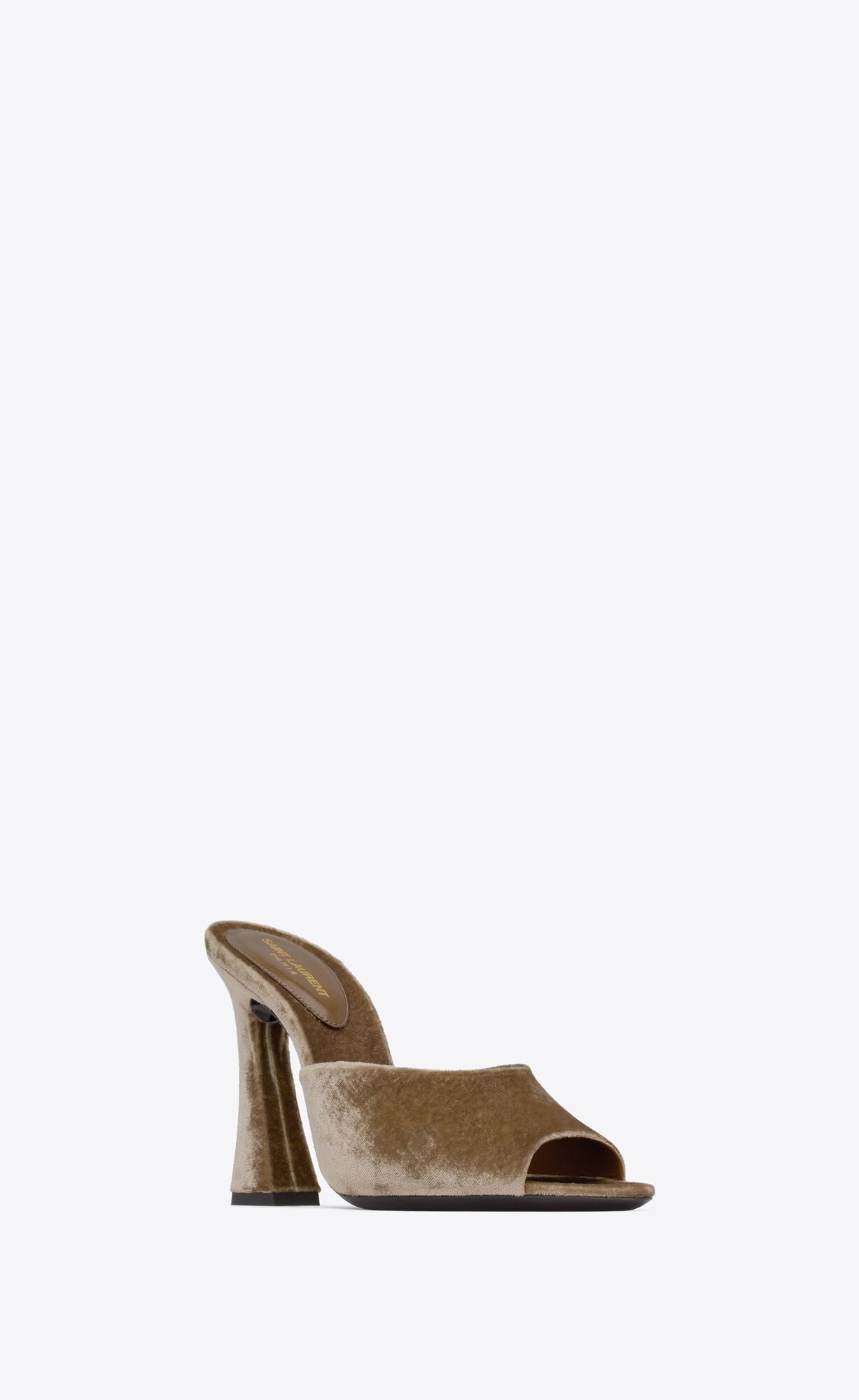 suite mules in velvet | Saint Laurent Inc. (Global)