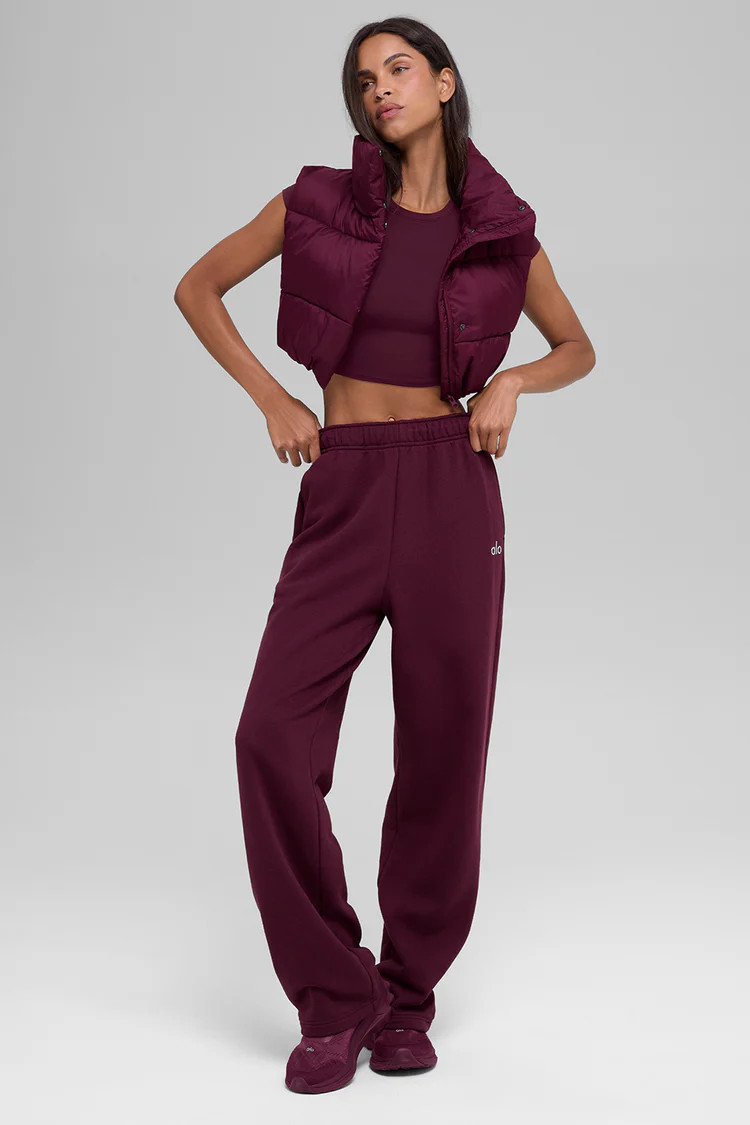 Cropped Gold Rush Puffer Vest | Alo Yoga (US)