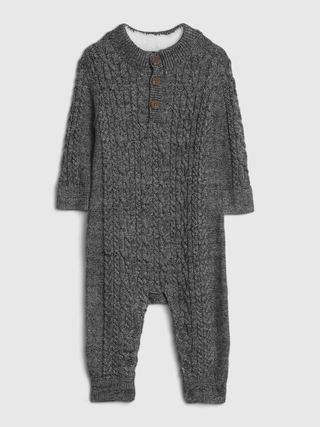 Baby Knit Long Sleeve One-Piece | Gap (US)