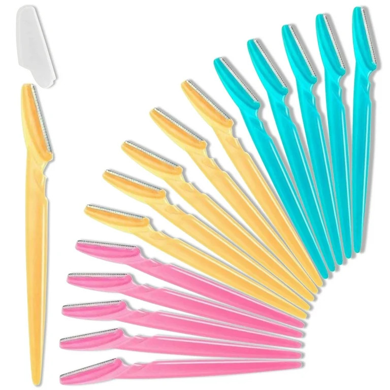 15Pcs Eyebrow Razors, Multipurpose Exfoliating Dermaplaning Tool Face Razor and Eyebrow Shaper Fo... | Walmart (US)