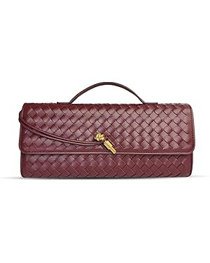 Evening Clutch Purses for Women Formal Handmade Woven Shoulder Handbag Fashion Crossbody Bags for... | Amazon (US)